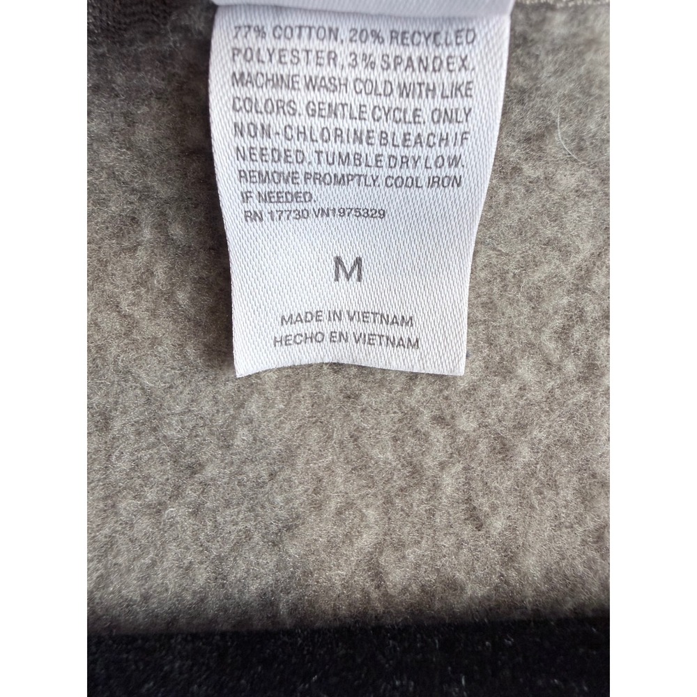 Auden Womens Full Zip Fleece Hoodie Taupe Brown Size M Loungewear Sweatshirt - Picture 4 of 6
